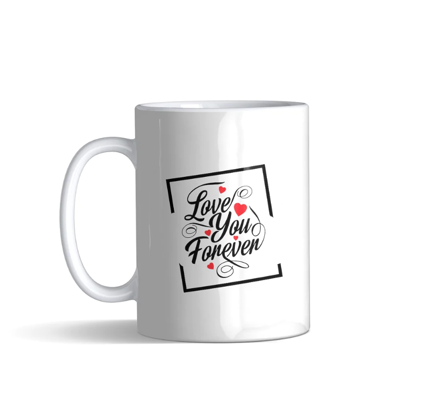 Printed White Mug